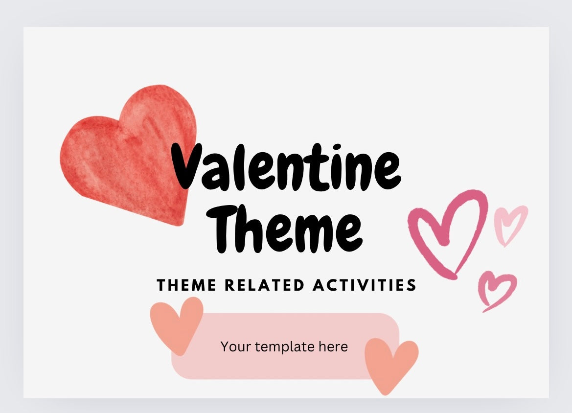 Valentines Day theme (editable activities)