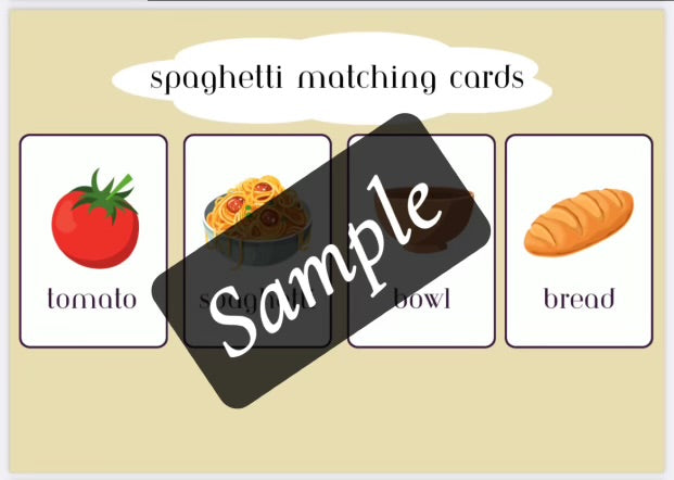 Spaghetti theme (editable activities)