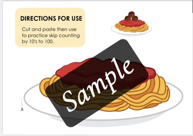 Spaghetti theme (editable activities)