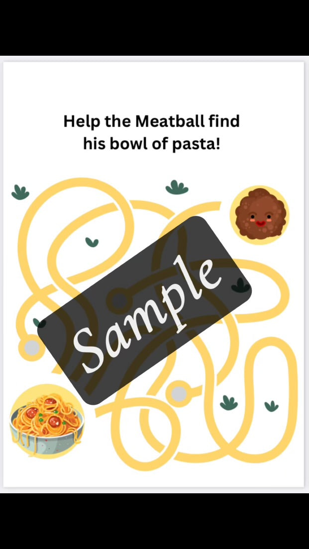 Spaghetti theme (editable activities)