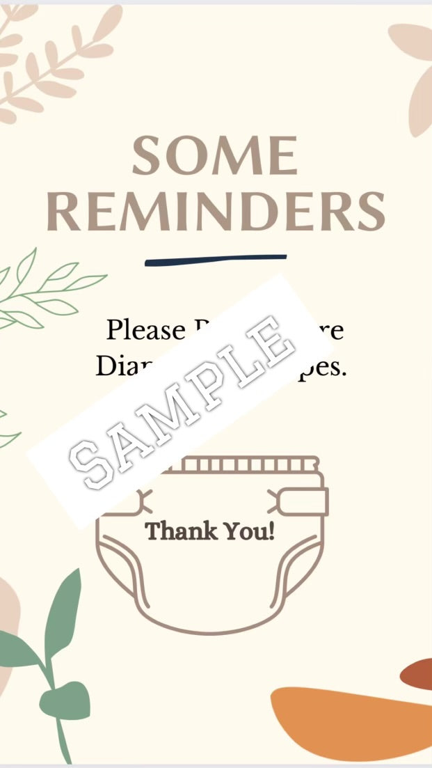 Friendly Reminder flyers