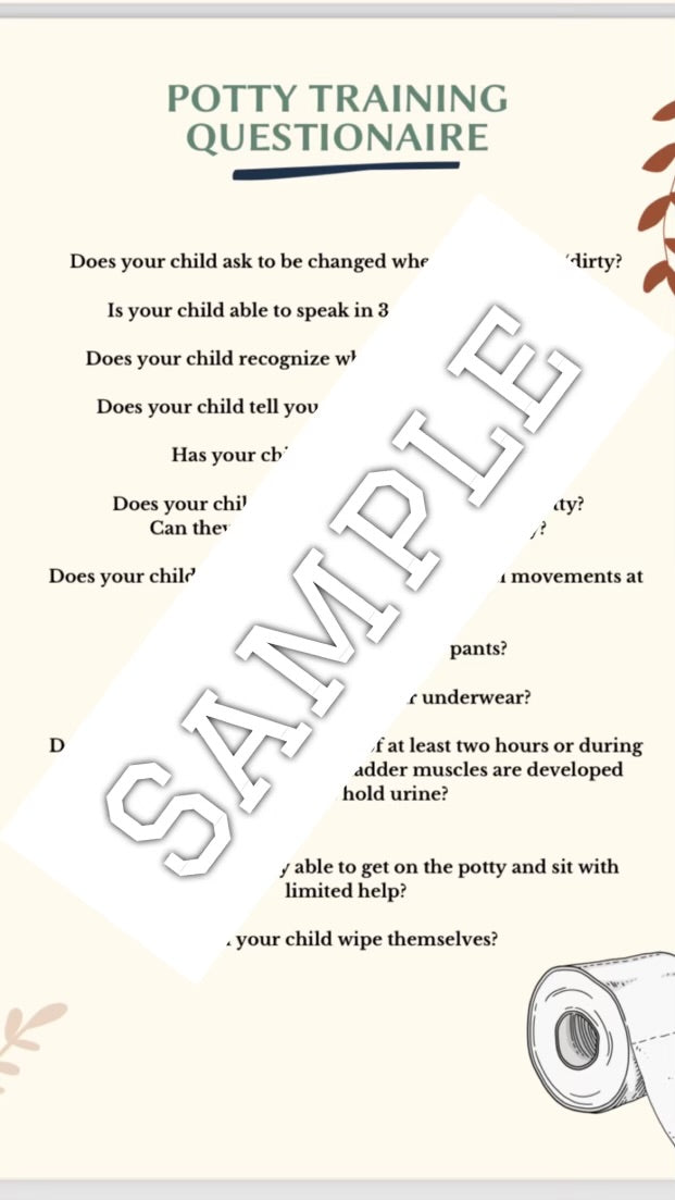 Editable Potty Training Policies