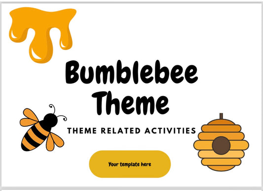 Bee theme (editable activities)