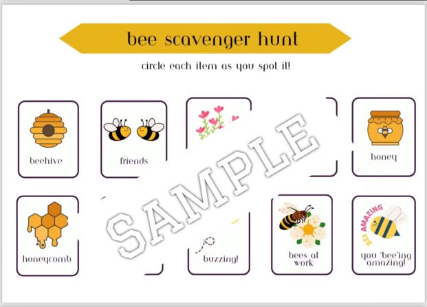 Bee theme (editable activities)