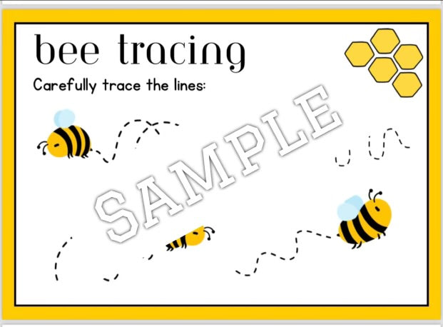 Bee theme (editable activities)