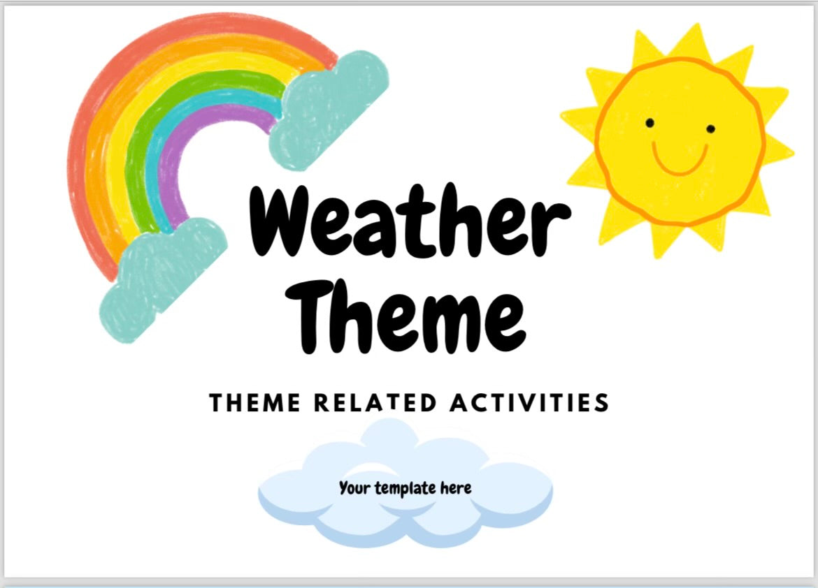 Weather theme (editable activities)