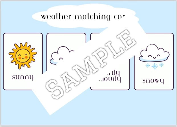 Weather theme (editable activities)