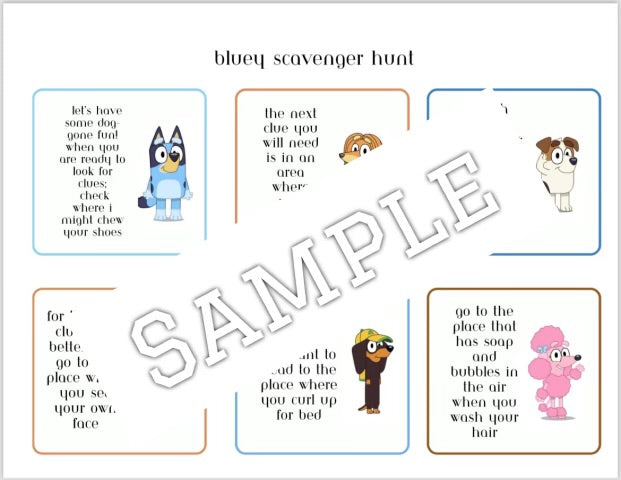 Bluey theme (editable activities)