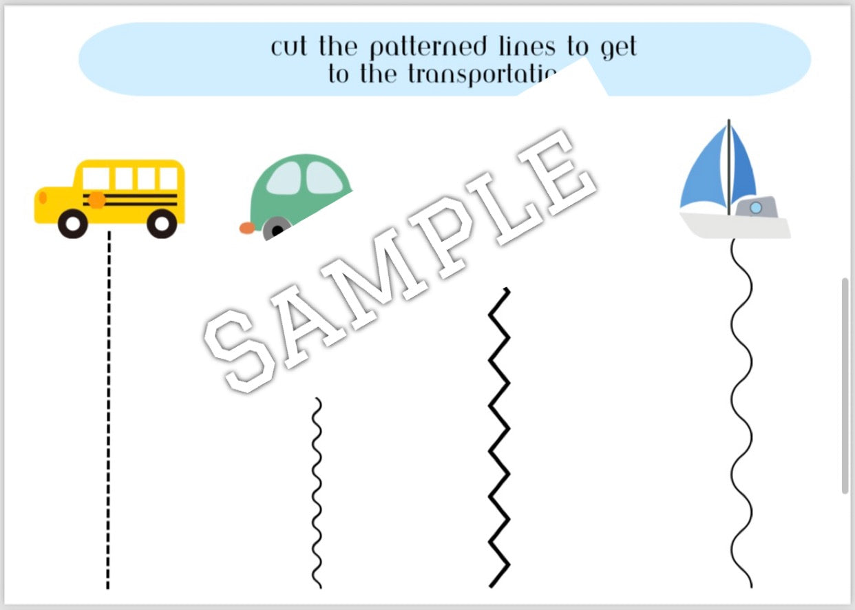 Transportation theme (editable activities)