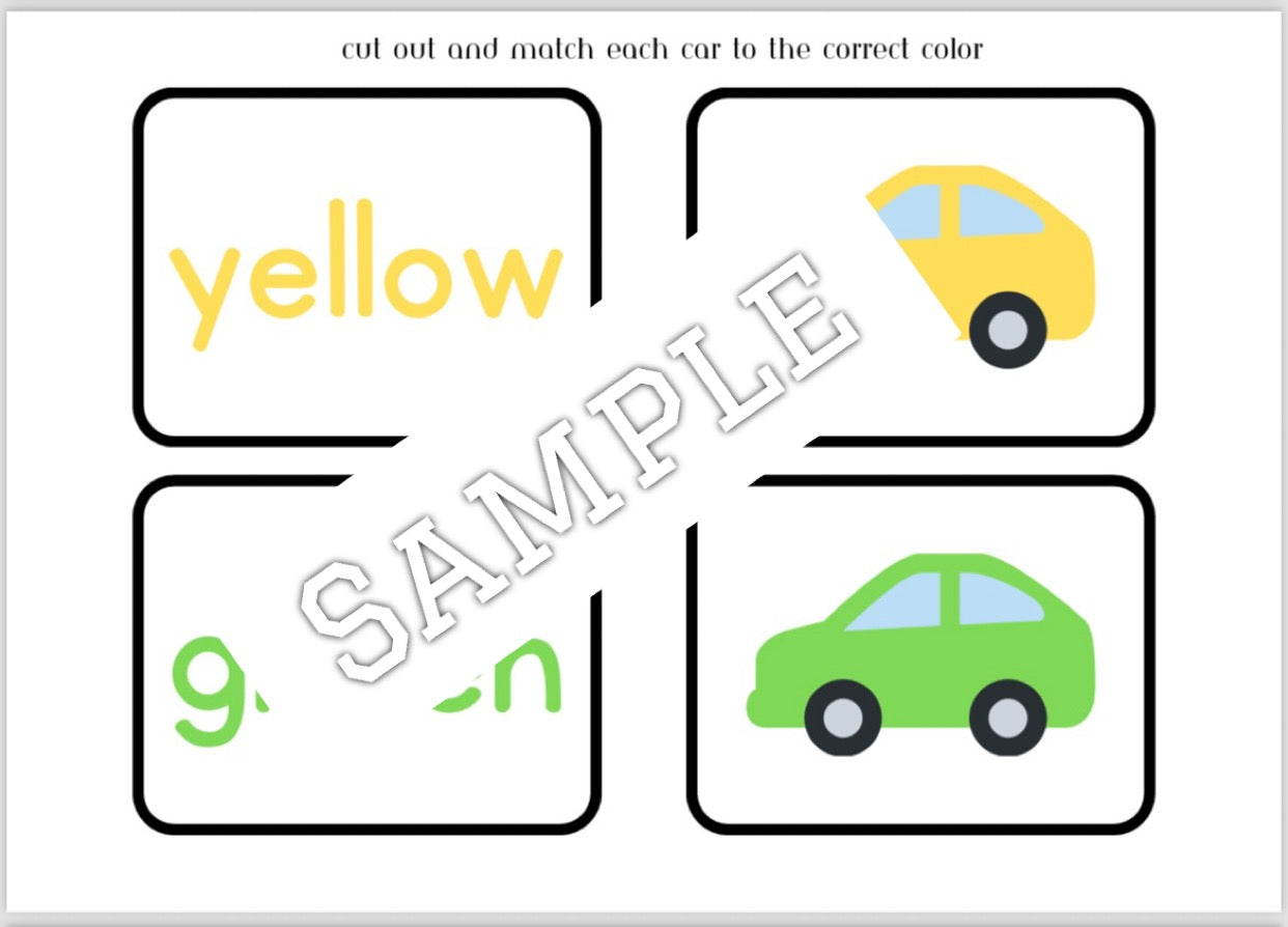 Transportation theme (editable activities)