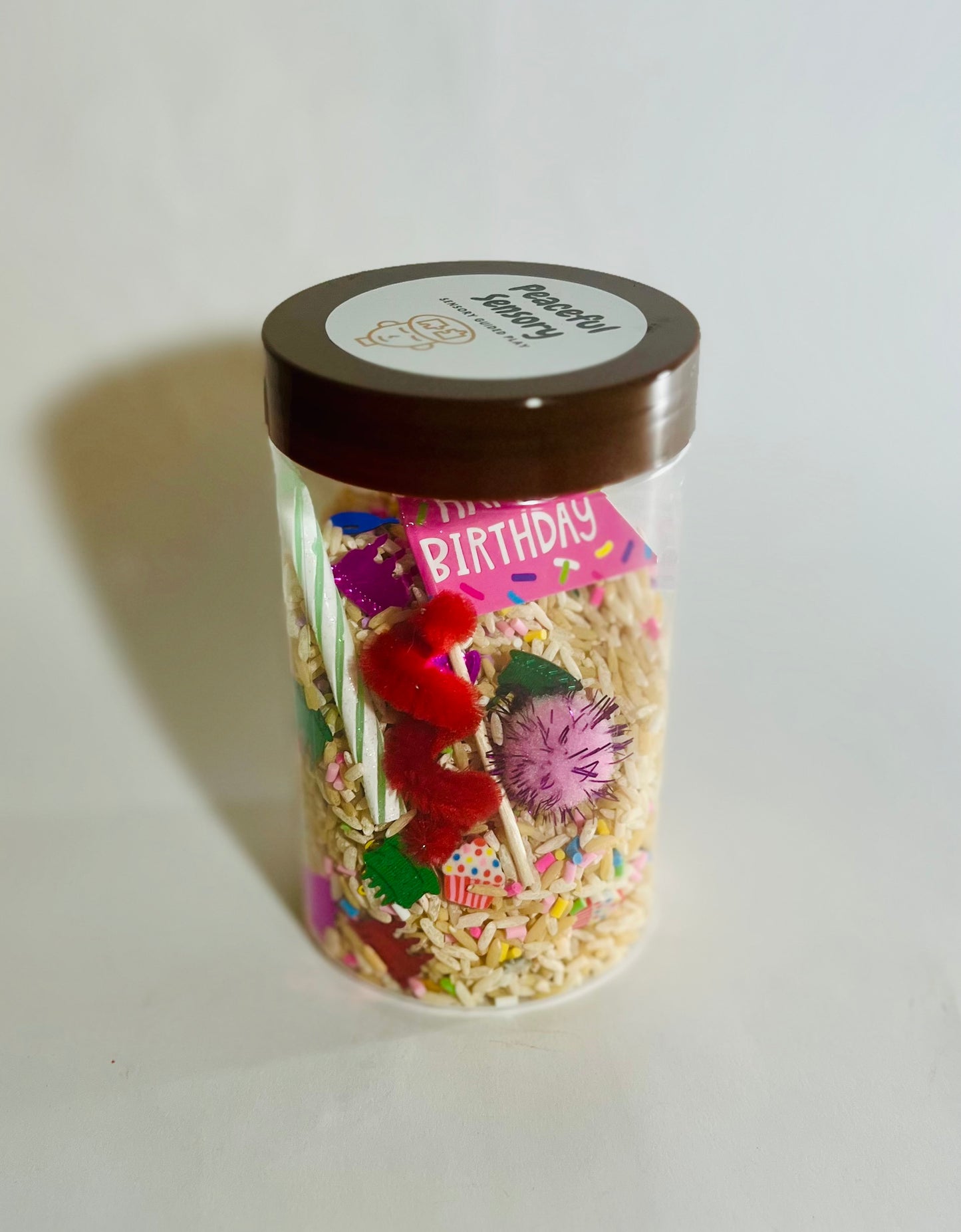 Confetti Cupcake Sensory Shaker