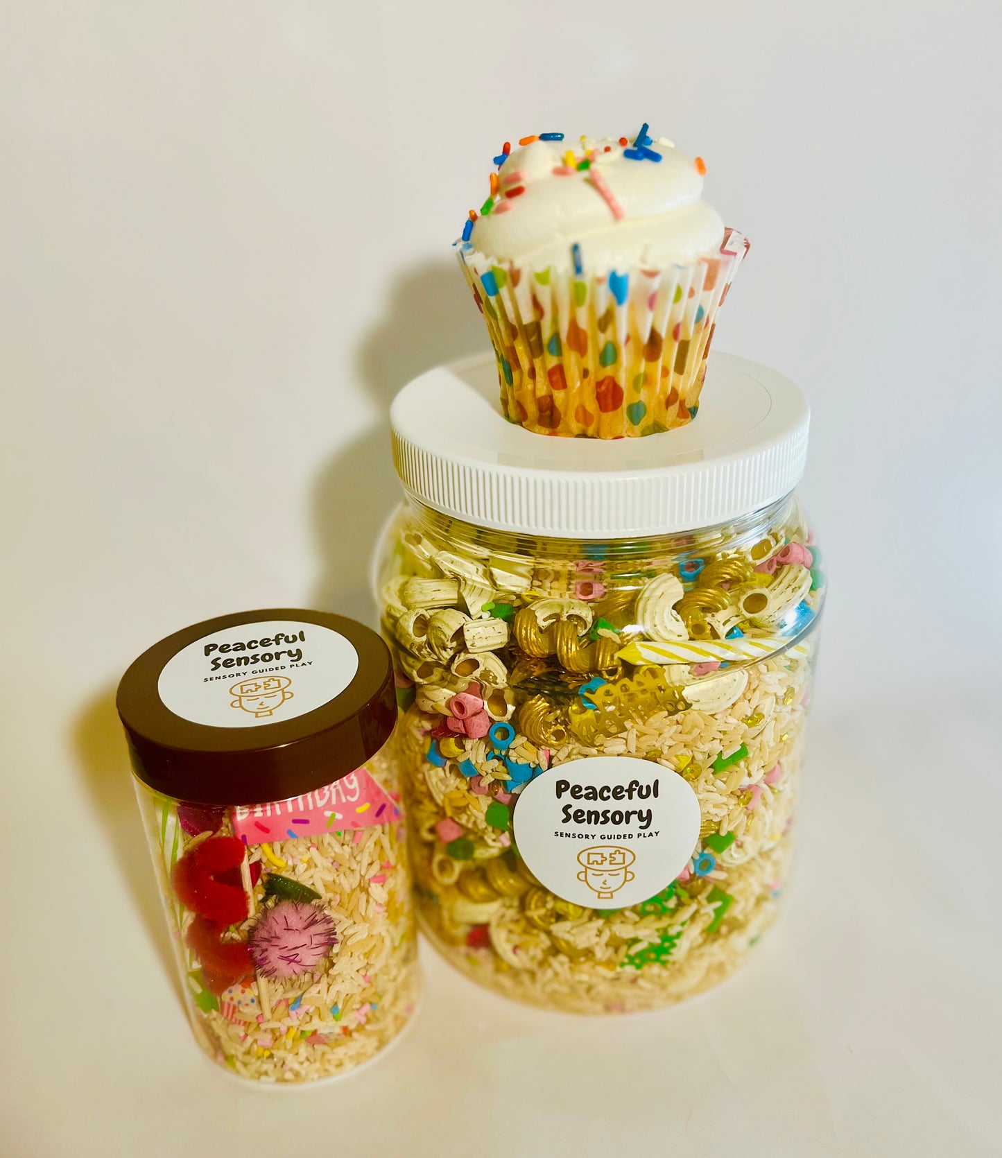 Confetti Cupcake Sensory Shaker