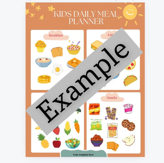 Editable Daily Menu